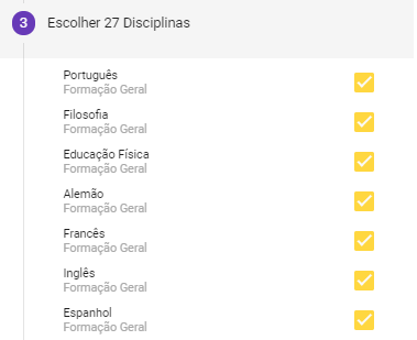Disciplinas